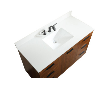 Elegant Bathroom Vanity - Teak (VF47048MTK-BS)