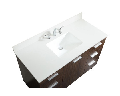 Elegant Bathroom Vanity - Walnut (VF47048MWT-BS)