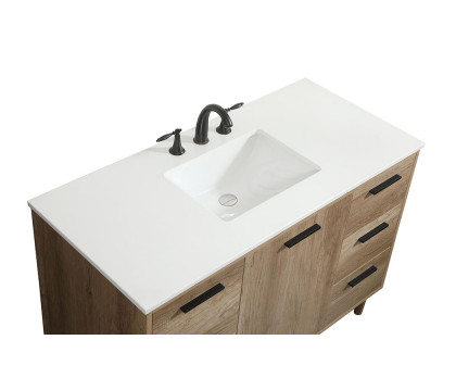 Elegant Bathroom Vanity - Natural Oak (VF47048NT)