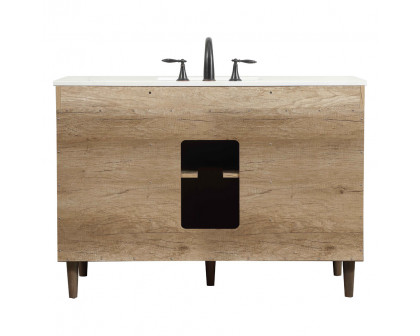 Elegant Bathroom Vanity - Natural Oak (VF47048NT)