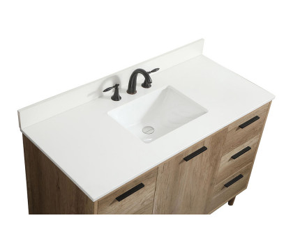 Elegant Bathroom Vanity - Natural Oak (VF47048NT-BS)