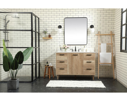 Elegant Bathroom Vanity - Natural Oak (VF47048NT-BS)