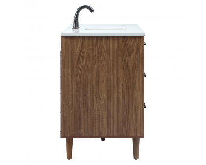 Elegant Bathroom Vanity - Walnut Brown (VF47048WB)