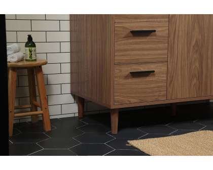 Elegant Bathroom Vanity - Walnut Brown (VF47048WB)