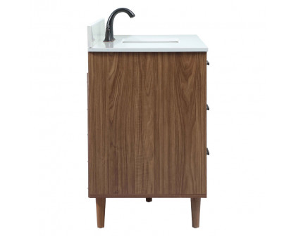 Elegant Bathroom Vanity - Walnut Brown (VF47048WB-BS)