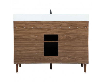 Elegant Bathroom Vanity - Walnut Brown (VF47048WB-BS)