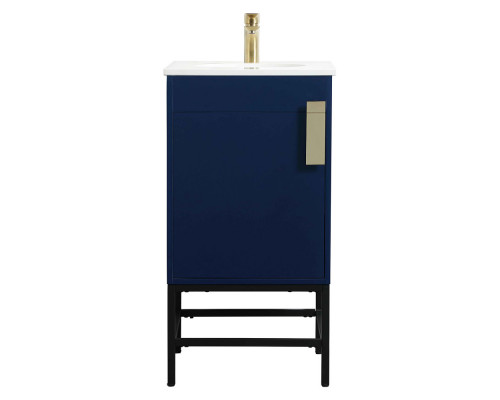 Elegant Bathroom Vanity - Blue (VF48818MBL)