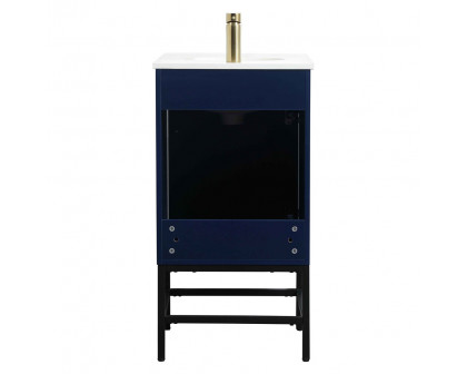 Elegant Bathroom Vanity - Blue (VF48818MBL)