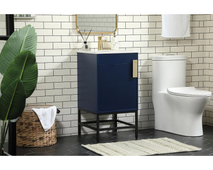 Elegant Bathroom Vanity - Blue (VF48818MBL)