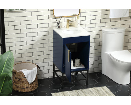 Elegant Bathroom Vanity - Blue (VF48818MBL)