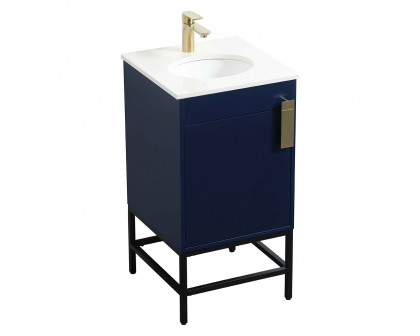 Elegant Bathroom Vanity - Blue (VF48818MBL)