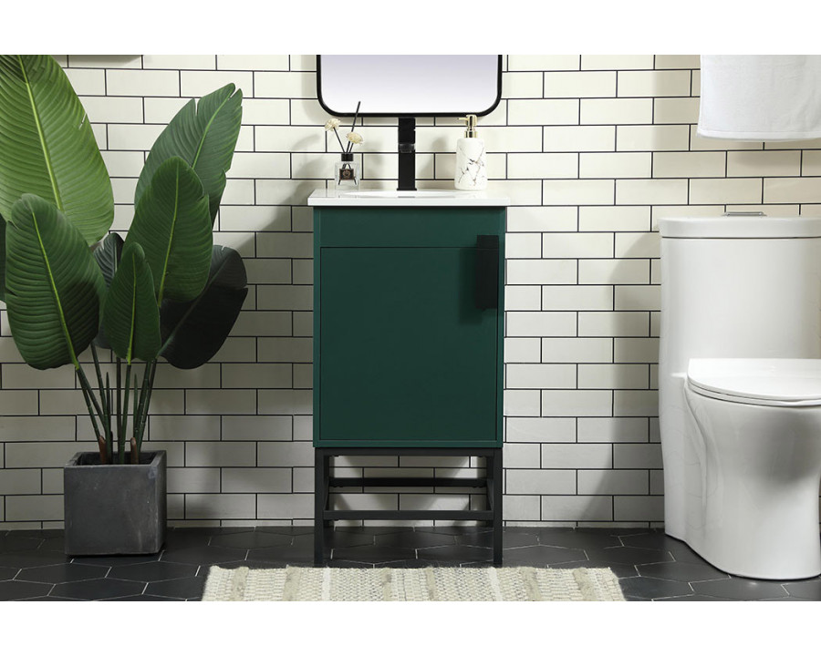 Elegant Bathroom Vanity - Green (VF48818MGN)