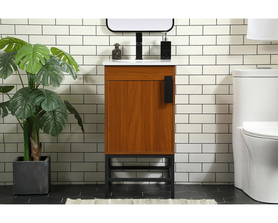 Elegant Bathroom Vanity - Teak (VF48818MTK)