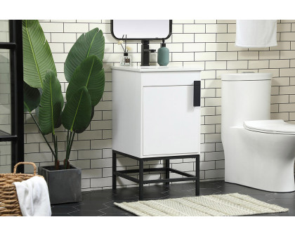 Elegant Bathroom Vanity - White (VF48818MWH)