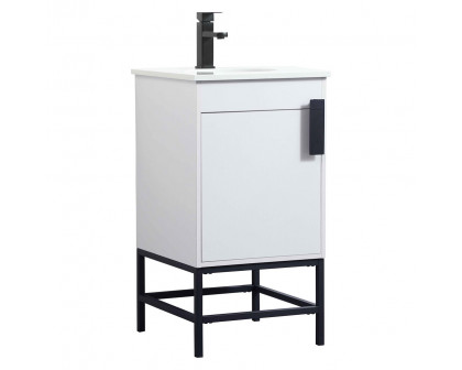 Elegant Bathroom Vanity - White (VF48818MWH)