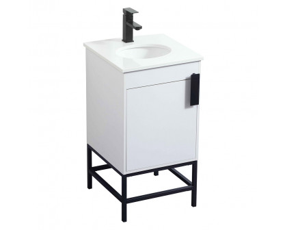 Elegant Bathroom Vanity - White (VF48818MWH)