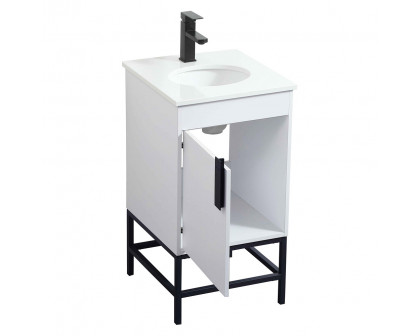 Elegant Bathroom Vanity - White (VF48818MWH)