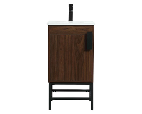 Elegant Bathroom Vanity - Walnut (VF48818MWT)