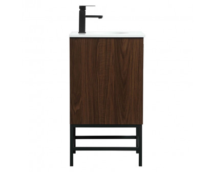 Elegant Bathroom Vanity - Walnut (VF48818MWT)