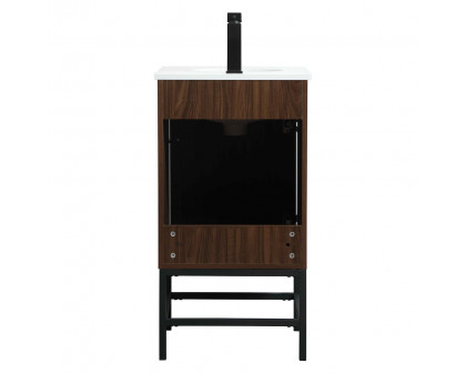 Elegant Bathroom Vanity - Walnut (VF48818MWT)