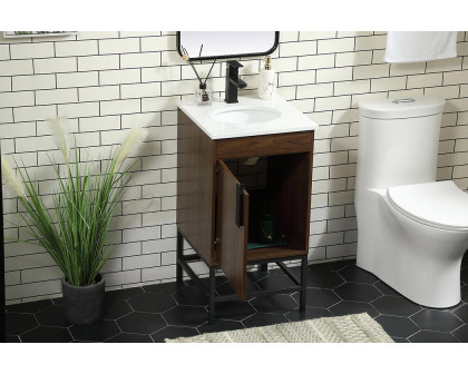 Elegant Bathroom Vanity - Walnut (VF48818MWT)