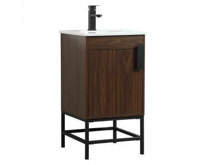 Elegant Bathroom Vanity - Walnut (VF48818MWT)