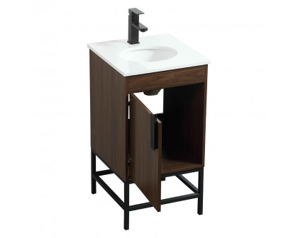 Elegant Bathroom Vanity - Walnut (VF48818MWT)