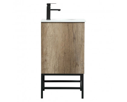 Elegant Bathroom Vanity - Natural Oak (VF48818NT)