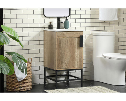 Elegant Bathroom Vanity - Natural Oak (VF48818NT)