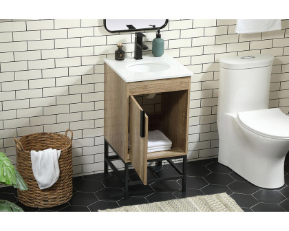 Elegant Bathroom Vanity - Natural Oak (VF48818NT)