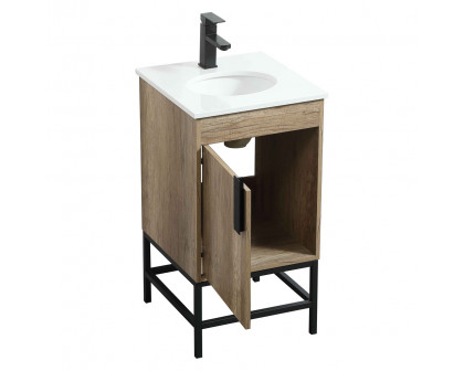 Elegant Bathroom Vanity - Natural Oak (VF48818NT)