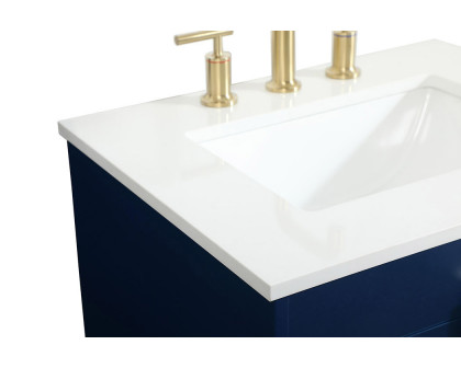 Elegant Bathroom Vanity - Blue (VF48824MBL)