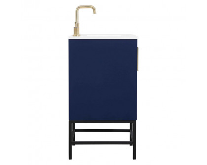 Elegant Bathroom Vanity - Blue (VF48824MBL)