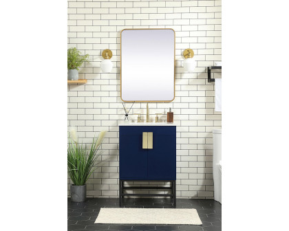 Elegant Bathroom Vanity - Blue (VF48824MBL)