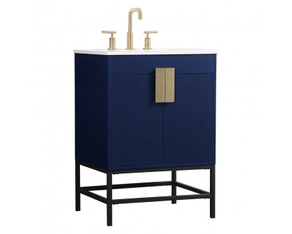 Elegant Bathroom Vanity - Blue (VF48824MBL)