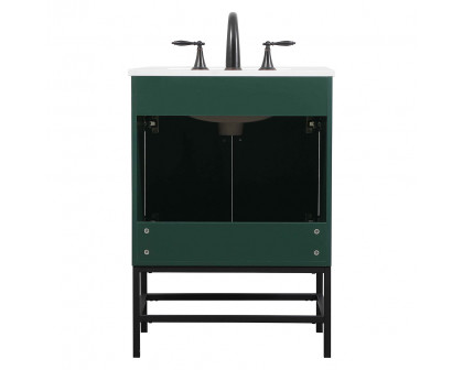 Elegant Bathroom Vanity - Green (VF48824MGN)