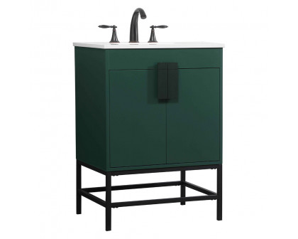 Elegant Bathroom Vanity - Green (VF48824MGN)