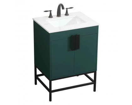 Elegant Bathroom Vanity - Green (VF48824MGN)