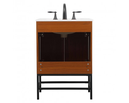 Elegant Bathroom Vanity - Teak (VF48824MTK)