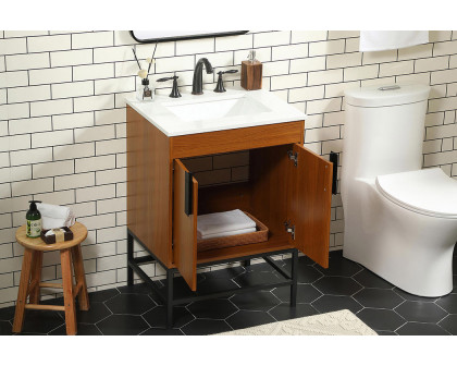 Elegant Bathroom Vanity - Teak (VF48824MTK)