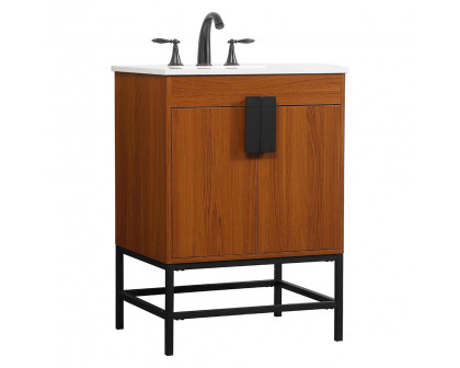 Elegant Bathroom Vanity - Teak (VF48824MTK)