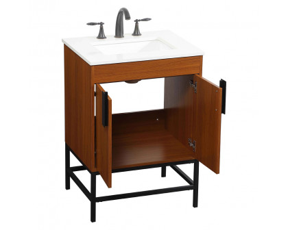 Elegant Bathroom Vanity - Teak (VF48824MTK)