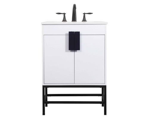 Elegant Bathroom Vanity - White (VF48824MWH)