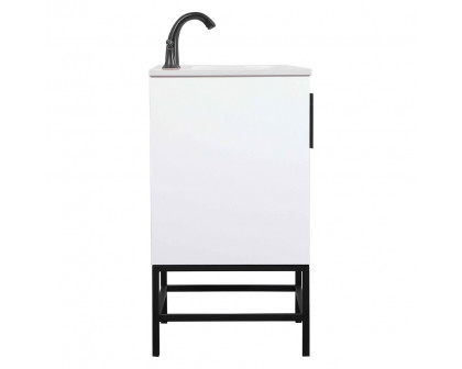 Elegant Bathroom Vanity - White (VF48824MWH)