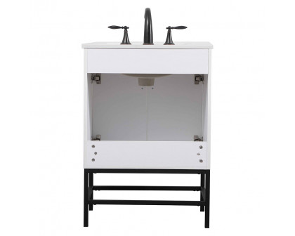 Elegant Bathroom Vanity - White (VF48824MWH)