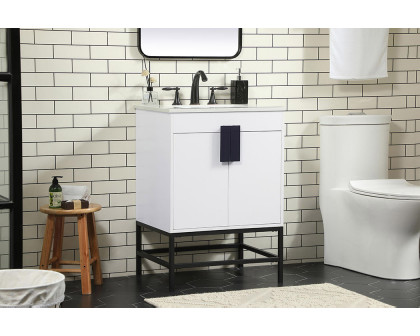 Elegant Bathroom Vanity - White (VF48824MWH)