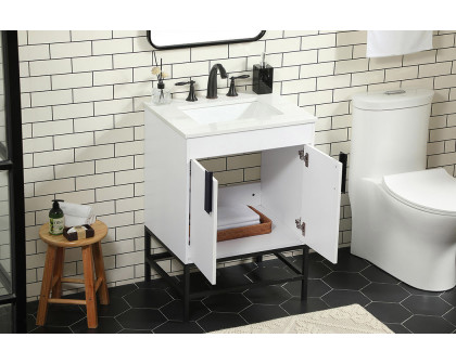 Elegant Bathroom Vanity - White (VF48824MWH)