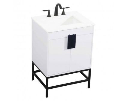 Elegant Bathroom Vanity - White (VF48824MWH)