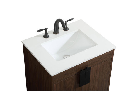 Elegant Bathroom Vanity - Walnut (VF48824MWT)