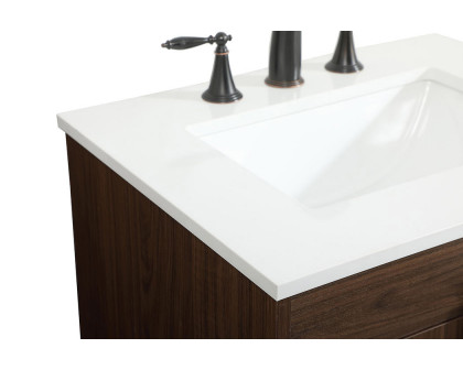 Elegant Bathroom Vanity - Walnut (VF48824MWT)